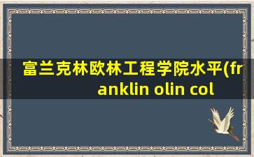 富兰克林欧林工程学院水平(franklin olin college)